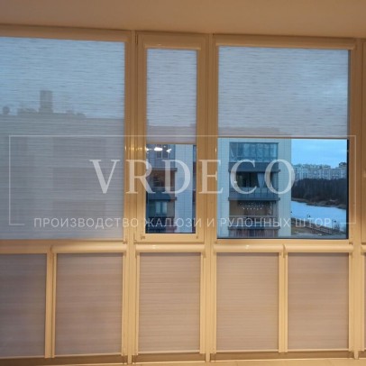 Рулонные шторы UNi 2 на теплый балкон с тканью Мемфис - Катерников 10 к 1 фото 3
