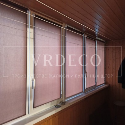 Рулонные шторы Мини с тканью Альфа темно-коричневый - Энгельса 134