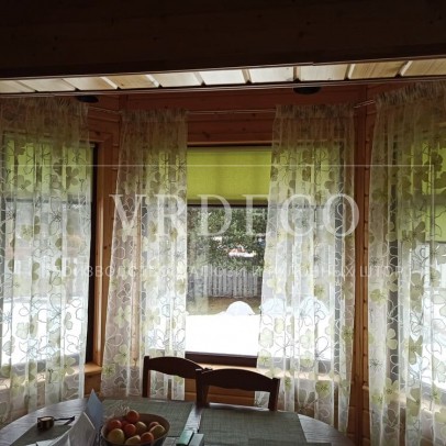 Рулонные шторы Мини с тканью Омега светло-зеленый - Лемболово Парк фото 4