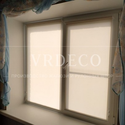 Рулонные шторы Мини с тканью Альфа бежевый - Колпино