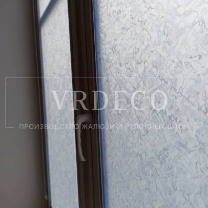 Рулонные шторы UNi 2 с тканью Шелк морозно-голубой - Красное село фото 4